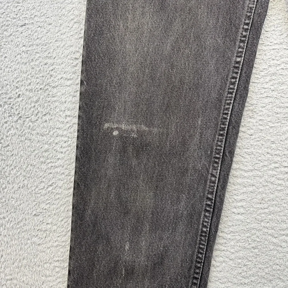 Vintage Levis 550 Jeans Mens 34x32 Black Tapered Leg Relaxed Fit Batwing USA 90s